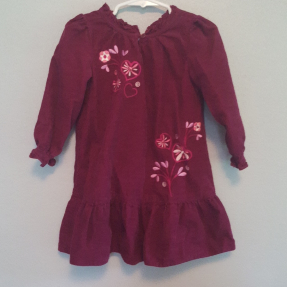2t longsleeves dress purple